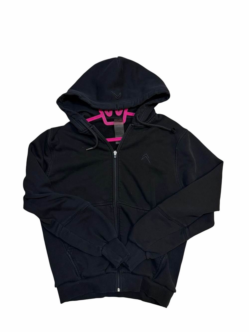 Oner Active Black Fleece Lined Full Zip Hoodie Size M Oversized Athleisure